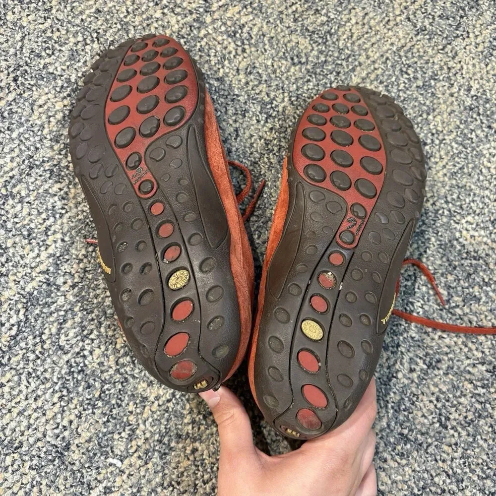 Merrell Sprint Blast Leather Suede Sneakers Everyday Red Women’s Size 7 EU 37.5